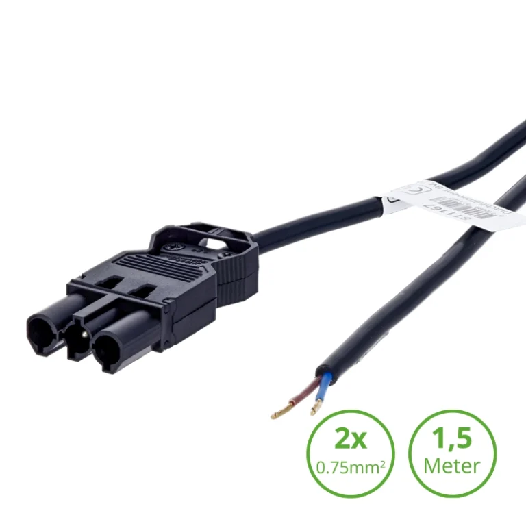 Wieland Aansluitsnoer Gst18 Male 1,5m 2×0,75mm